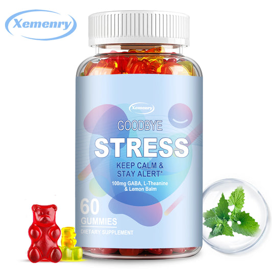 CalmFlow Stress Relief Gummies – with GABA & L-Theanine